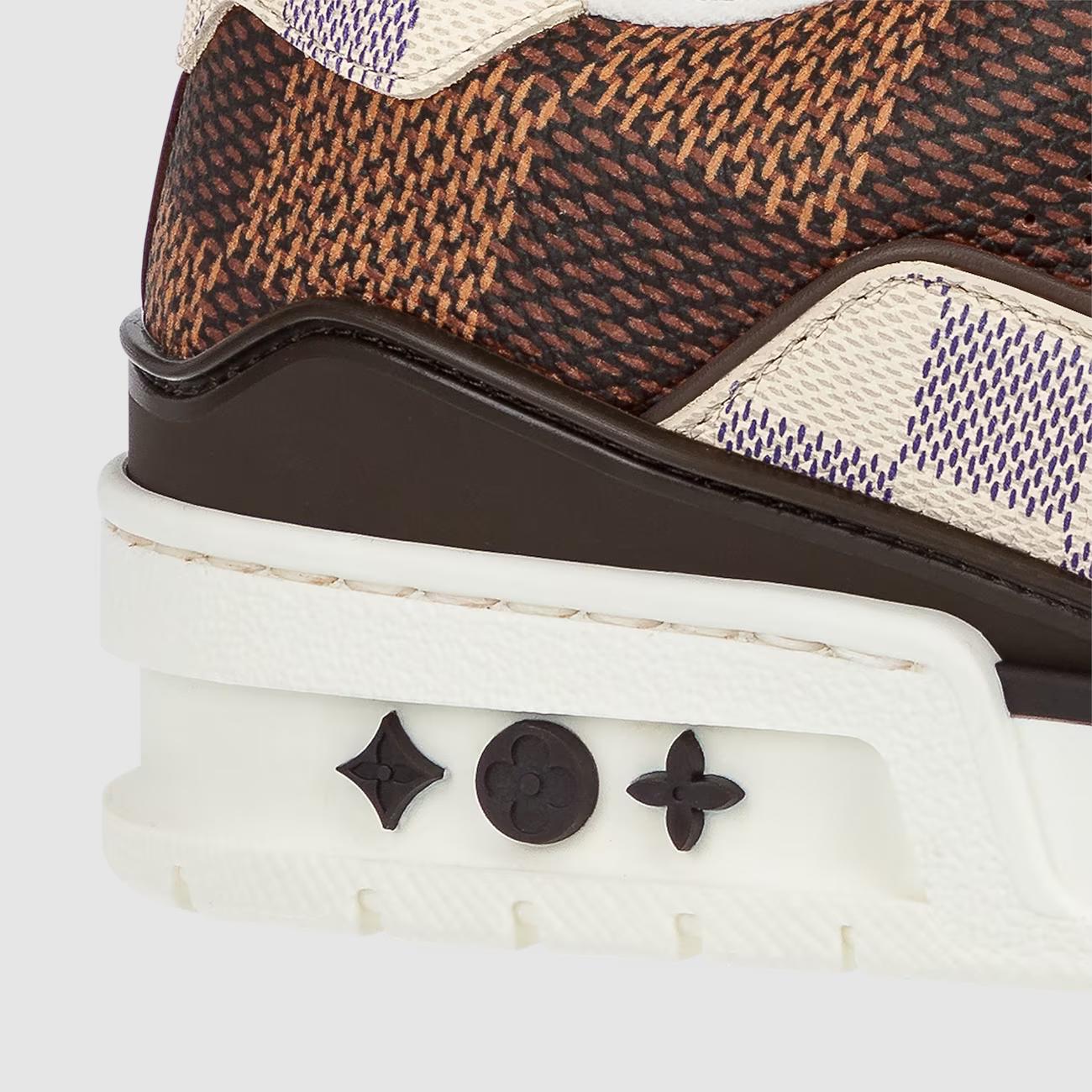 Giày Thể Thao Louis Vuitton Trainer Nam Nâu Be